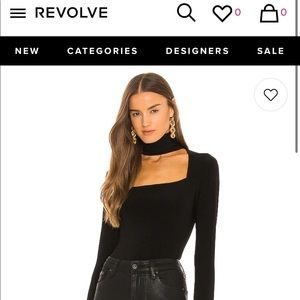 NEW WITH TAGS black square neck top with collar